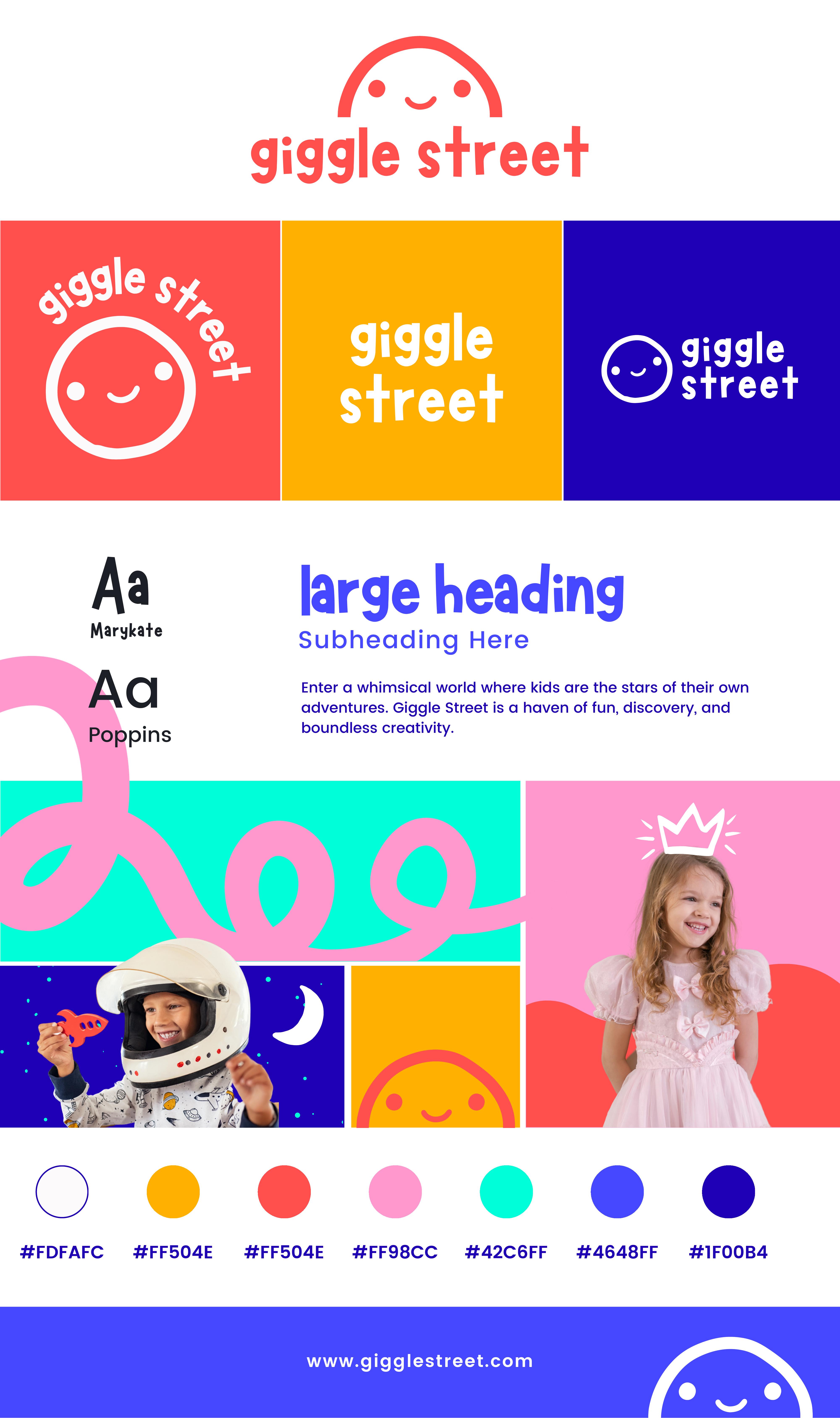 Giggle Street brand board